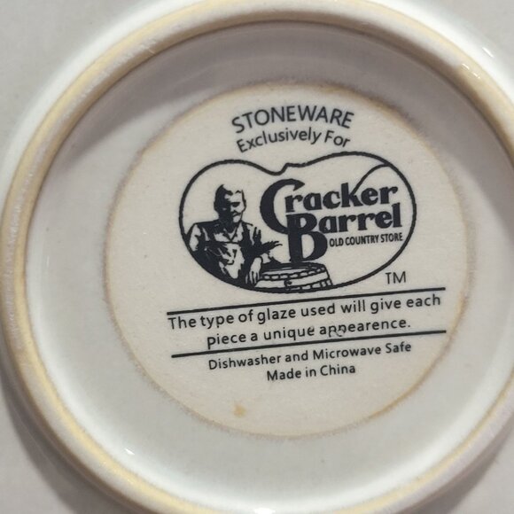 Cracker Barrel Starfish Mermaid Coastal Life Embossed 3D Dinner Plate Stoneware - Picture 4 of 11